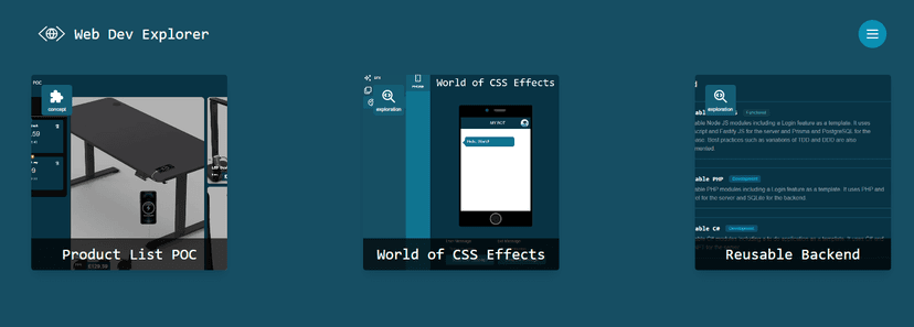 Web Dev Explorer